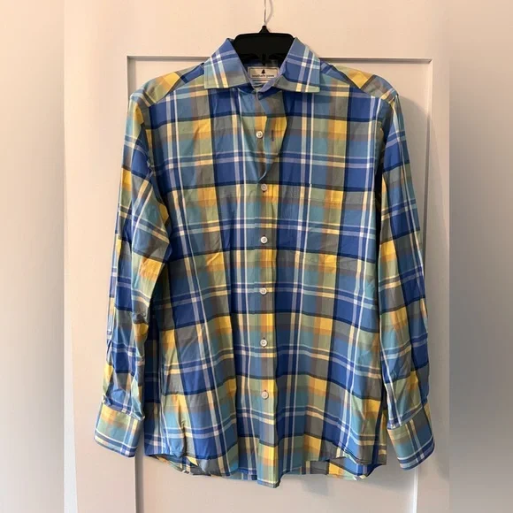 Southern Pines Men’s Long Sleeve Button Down Shirt - Picture 1 of 8